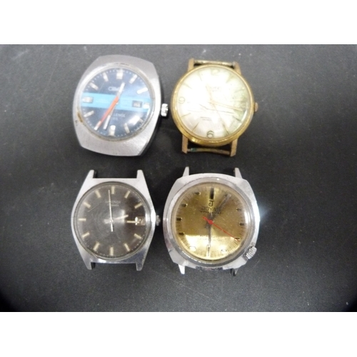 393 - Four manual wind gent's watches, c. 1960s/70s, to include Joyas Super De-Luxe, Sekonda 17 jewels, Sa... 