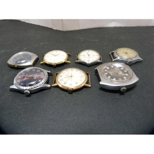 397 - Seven manual wind gent's wristwatches, c. 1960s/70s, to include Ingersoll Triumph 5 jewels, Original... 