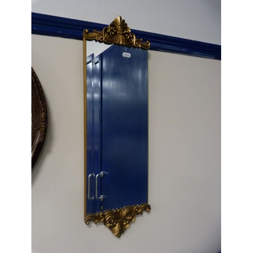 420 - Three assorted wall mirrors to include a French-style example.