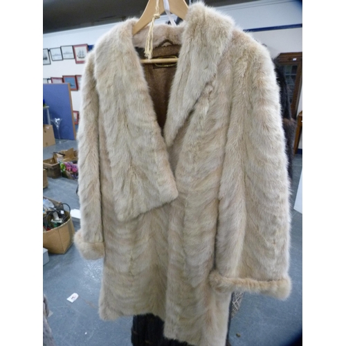 454 - Four assorted ladies' fur jackets and coats.