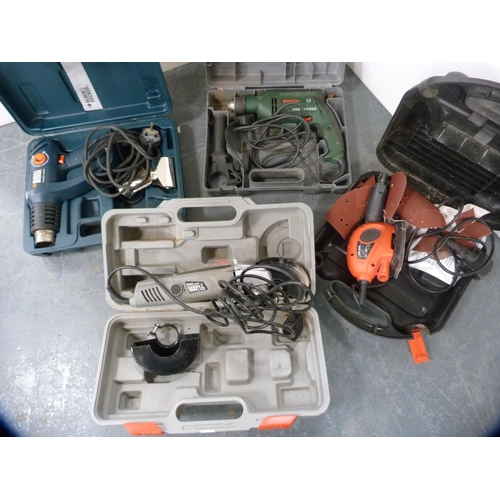 464 - Bosch PESB600 drill, Black & Decker drill KX2000K with accessories, Wickes sander and a Black &a... 