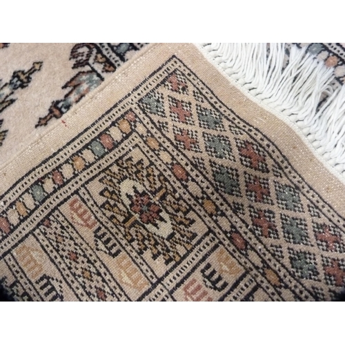 475 - Indian-style machine-woven rug and a Turkish machine-woven Milas-style rug.  (2)