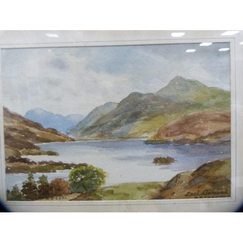 54 - RC LeesRosa Glen and another watercolour of Loch Lomond.  (2)