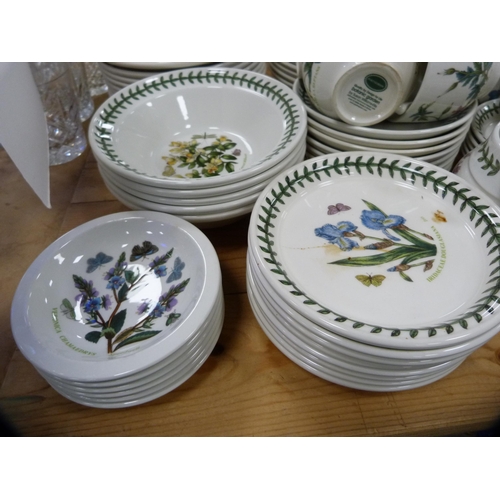 66 - Extensive collection of Portmeirion 'Botanic Garden' ceramics to include biscuit barrels, storage ja... 