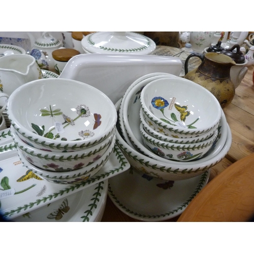 66 - Extensive collection of Portmeirion 'Botanic Garden' ceramics to include biscuit barrels, storage ja... 