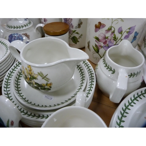 66 - Extensive collection of Portmeirion 'Botanic Garden' ceramics to include biscuit barrels, storage ja... 