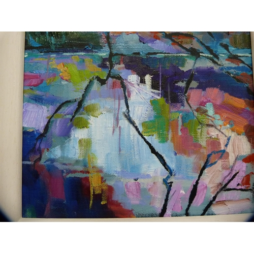 6A - Julia Dumbarton (Contemporary)AbstractGouache on canvas.