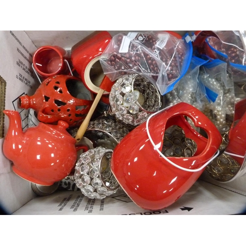 94 - Large collection of Christmas decorations including wreaths, baubles etc.