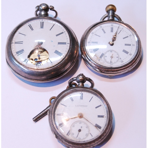 125 - Victorian silver pair-cased verge pocket watch, hallmarks for London 1866-67, 144.7g gross, a lady's... 