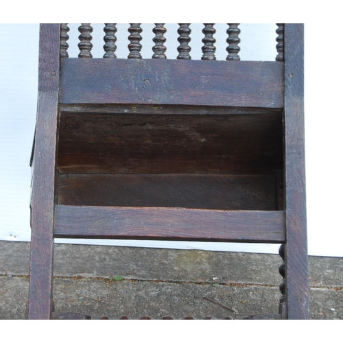 358 - Charles II period oak Wainscot chair, probably South Yorkshire origin, early to mid 17th century, wi... 