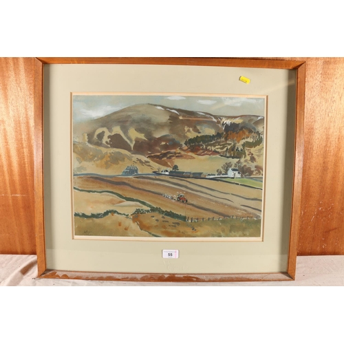 55 - ALASTAIR MCPHERSON, Crookston, watercolour, signed and dated '70 lower left, 34cm x 45cm, frame 53cm... 