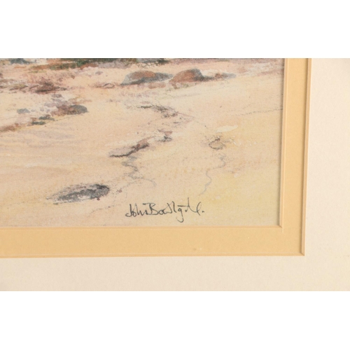 80 - JOHN BATHGATE, Bass Rock, watercolour, signed lower right, 23cm x 33cm, frame 44cm x 54cm.