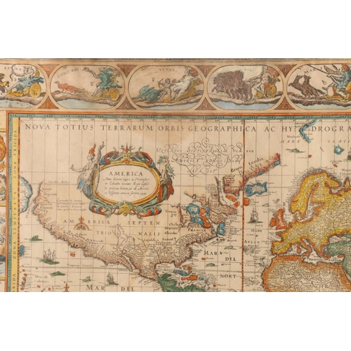 94 - World map after GUILIELMO BLAEUW titled 'Nova Totius Terrarum Orbis Geographica AC Hydrographica Tab... 