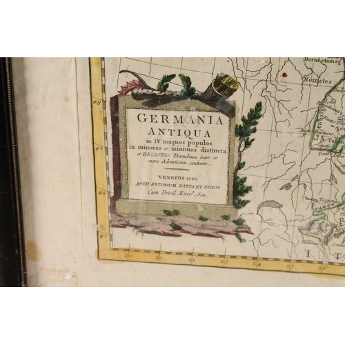 96 - Anthony Zatta & Sons, Venice, 1785, Map of Germany titled 'Germania Antiqua..1785', 31cm x 41cm,... 