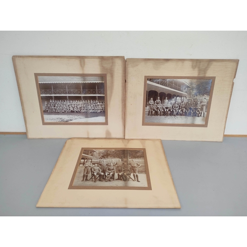 200 - Border Regiment. Three regimental photographs dated 1915 of the 4th Battalion, 6th Co whist statione... 