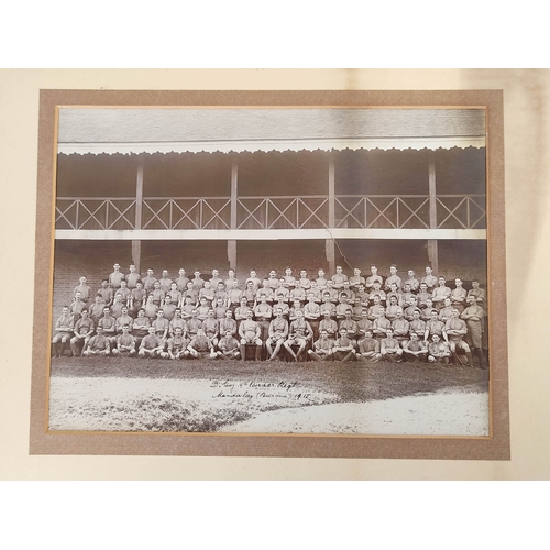 200 - Border Regiment. Three regimental photographs dated 1915 of the 4th Battalion, 6th Co whist statione... 