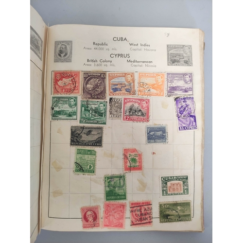 241 - Great Britain & World. Five stamp albums to include 1910s Japanese issues, U.S issues, among oth... 