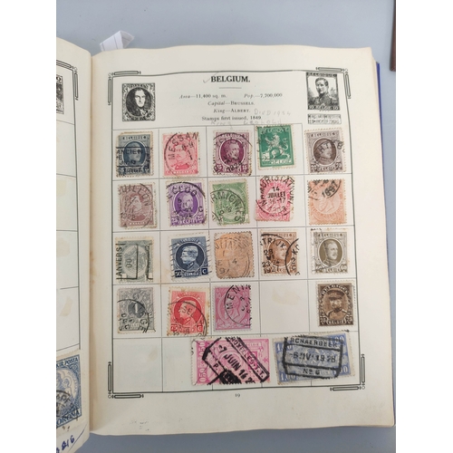 241 - Great Britain & World. Five stamp albums to include 1910s Japanese issues, U.S issues, among oth... 