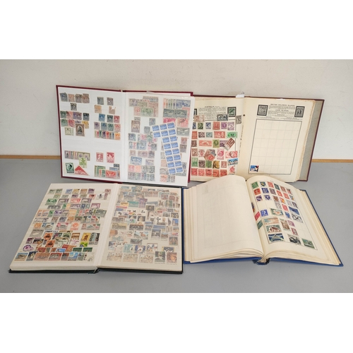 243 - Europe & World. Four well filled collector's stamp albums with issues from Spain, Ireland, Cypru... 