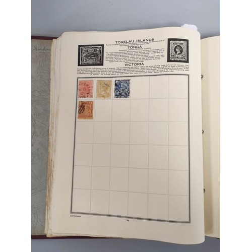 243 - Europe & World. Four well filled collector's stamp albums with issues from Spain, Ireland, Cypru... 