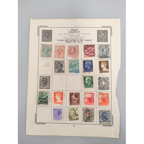 244 - Papal States. Album sheet comprising of seven early imperforated Papal States issues dating predomin... 