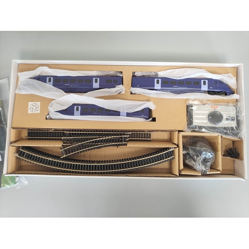 102 - Hornby. 00 Gauge R1139 Blue Rapier Train Set,Class 395 Power, Centre and Dummy Car, starter oval of ... 