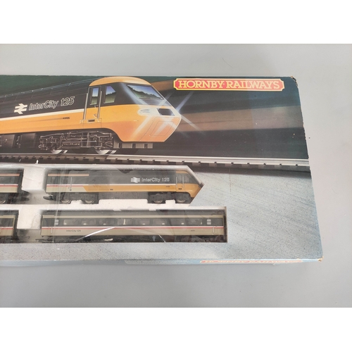 104 - Hornby. 00 gauge High Speed Train train set, including 43072 power car, 43051 dummy, 42191 coach and... 