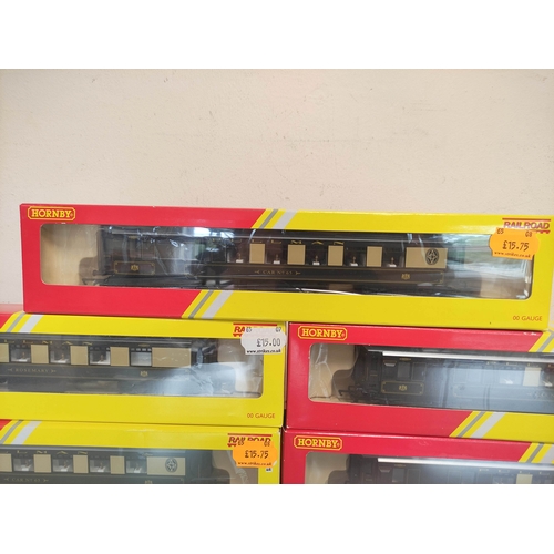 105 - Hornby Railways. Boxed rolling stock to include four R4313 Pullman brake cars 'Car No.65' and a R431... 