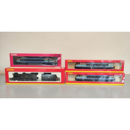 108 - Hornby Railways. Eight boxed 00 gauge locomotives to include R2424 BR Class 4073 'Castle' 4-6-0 5074... 