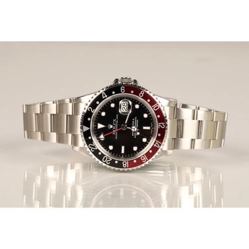 163 - Rolex Oyster Perpetual Date GMT Master II 'Coke' Superlative Chronometer stainless steel wristwatch,... 