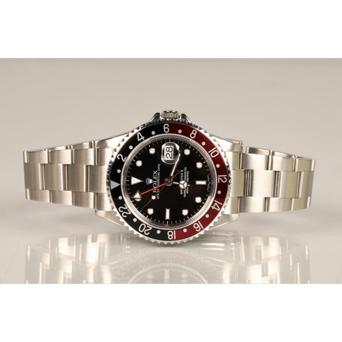 163 - Rolex Oyster Perpetual Date GMT Master II 'Coke' Superlative Chronometer stainless steel wristwatch,... 