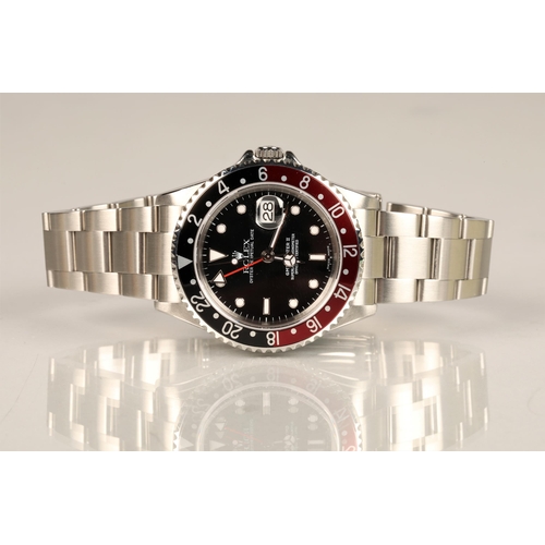 163 - Rolex Oyster Perpetual Date GMT Master II 'Coke' Superlative Chronometer stainless steel wristwatch,... 