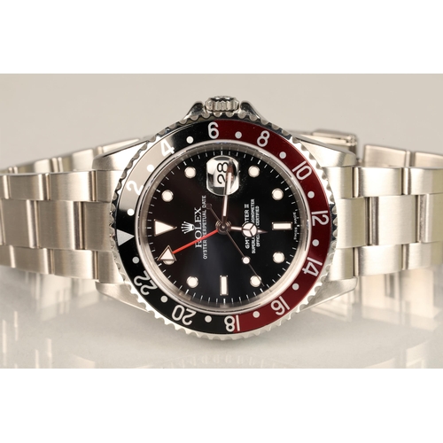 163 - Rolex Oyster Perpetual Date GMT Master II 'Coke' Superlative Chronometer stainless steel wristwatch,... 