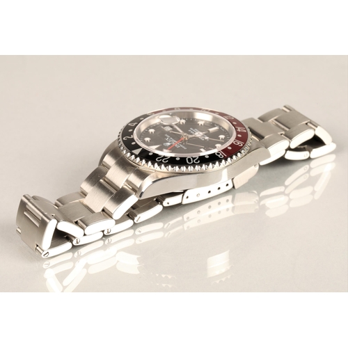 163 - Rolex Oyster Perpetual Date GMT Master II 'Coke' Superlative Chronometer stainless steel wristwatch,... 