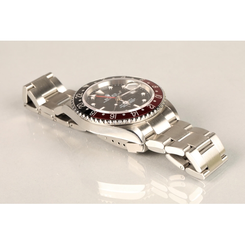 163 - Rolex Oyster Perpetual Date GMT Master II 'Coke' Superlative Chronometer stainless steel wristwatch,... 