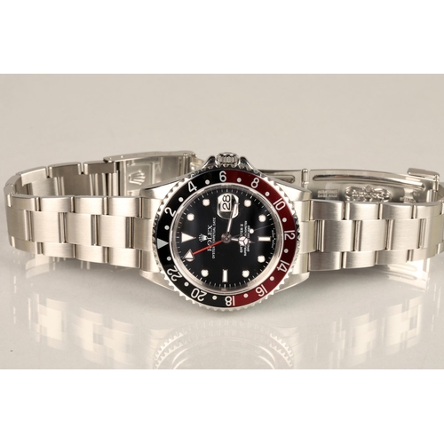 163 - Rolex Oyster Perpetual Date GMT Master II 'Coke' Superlative Chronometer stainless steel wristwatch,... 