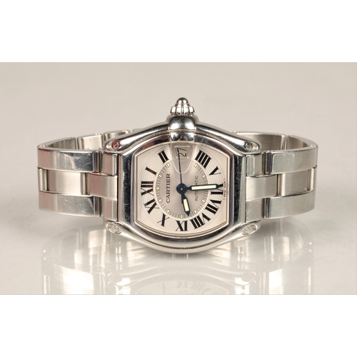 170 - Cartier Roadster automatic gents stainless steel wrist watch, reference No 2510, serial No 361382CD,... 