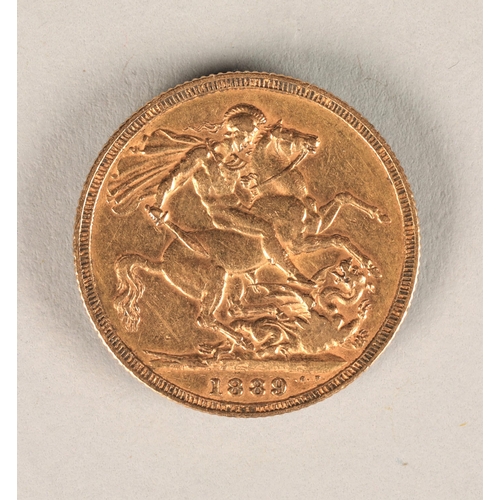 176 - Victorian gold sovereign 1889