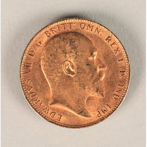 177 - Edwardian gold sovereign 1909