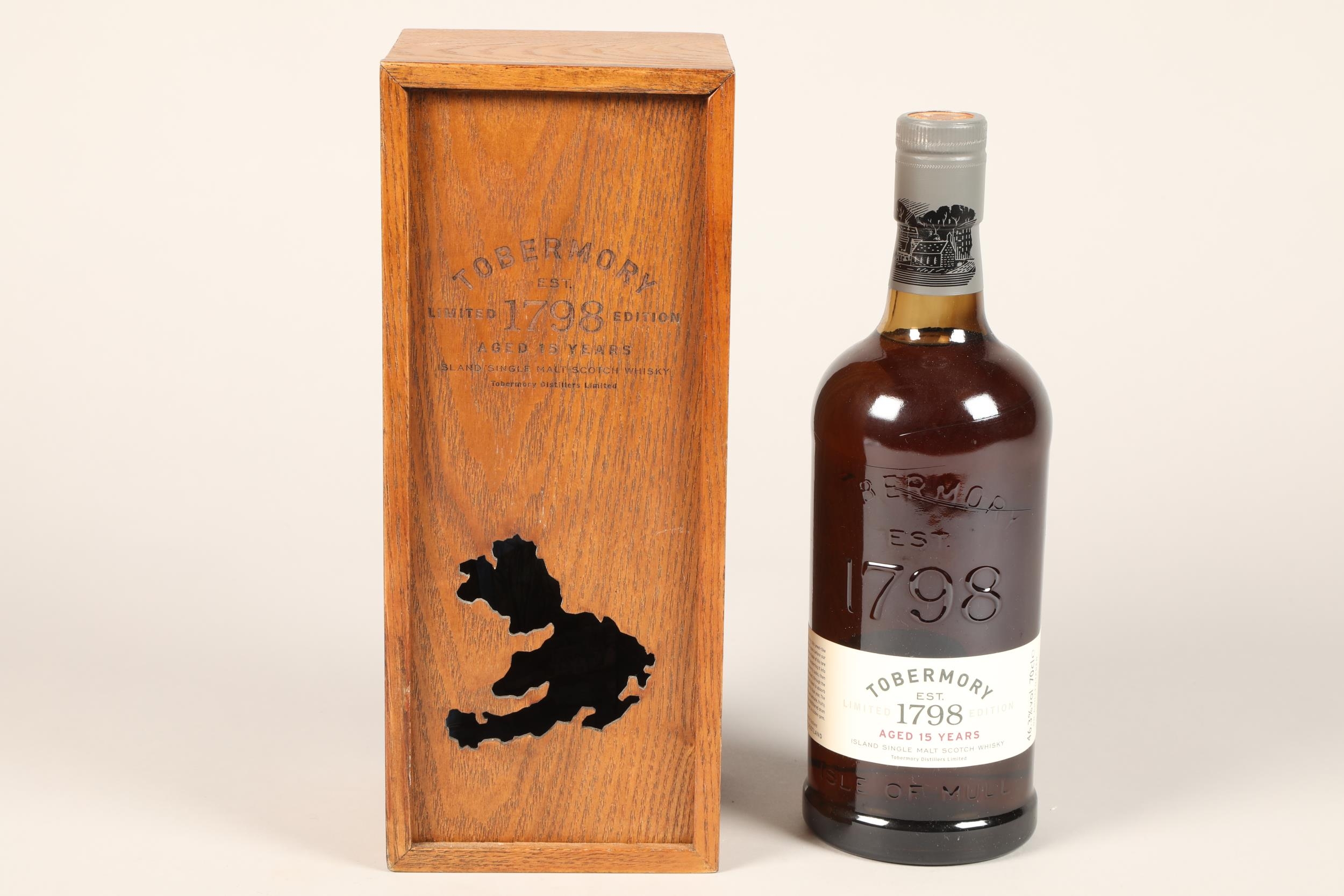 Bottle of Tobermory 1798 limited edition fifteen year old single