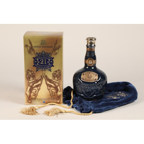 340 - Royal Salute Blended Scotch whisky 10 year old in ceramic decanter, 70cl, 40% vol with cardboard box... 