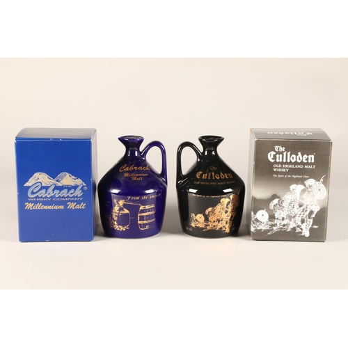 341 - The Culloden Old Highland malt whisky, 700ml, 40% vol in presentation box, plus Cabrach Millenium ma... 