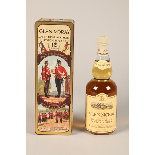 344 - Glenmoray Single 12 year old Highland Scotch Whisky, 'Scotland's Historic Highland regiment' The Hig... 