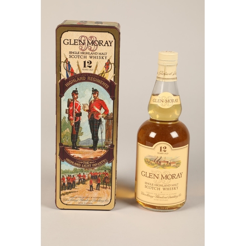 346 - Glenmoray Single 12 year old Highland Scotch Whisky, 'Scotland's Historic Highland Regiment' The Hig... 