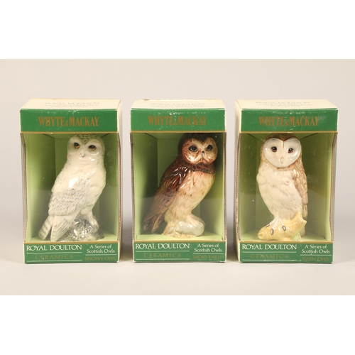 350 - Whyte & Mackay ' Barn Owl' Royal Doulton Decanter 20cl, 40 % vol, in box ,Whyte & Mackay 'Sh... 