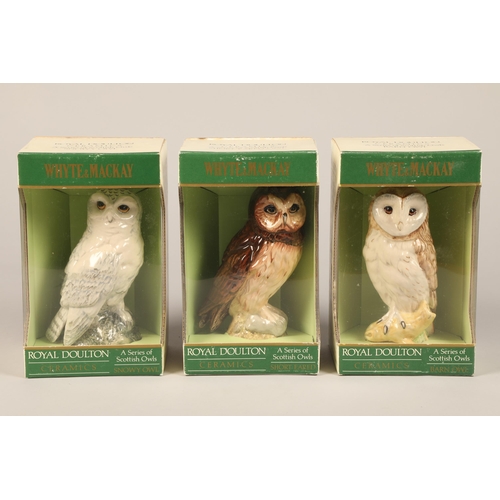 350 - Whyte & Mackay ' Barn Owl' Royal Doulton Decanter 20cl, 40 % vol, in box ,Whyte & Mackay 'Sh... 