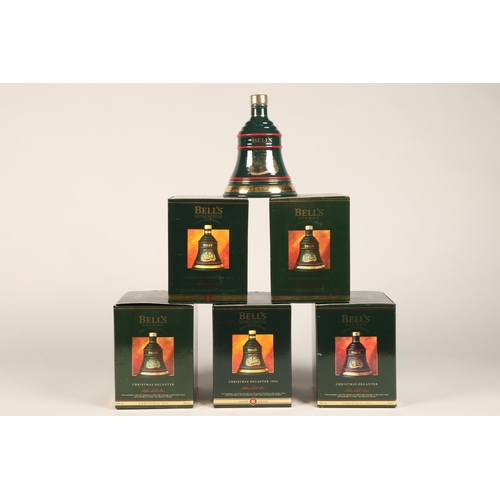 353 - Six Bells Extra Special Christmas Whisky in Decanters 1988, 75cl, 43% vol,1989, 75 cl, 43 % vol, 199... 