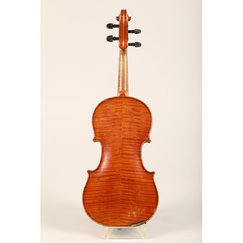 383 - French Violin by G Fournier, 1888, Labelled 'G Fournier, Paris 1888' Length of back 36.1cm,