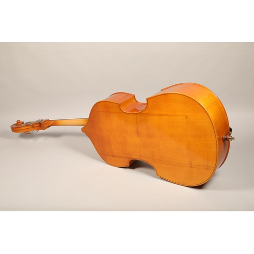 389 - Stentor Andreas Zeller Double bass, labelled made in the workshop of Andreas Zeller, Romania for Ste... 