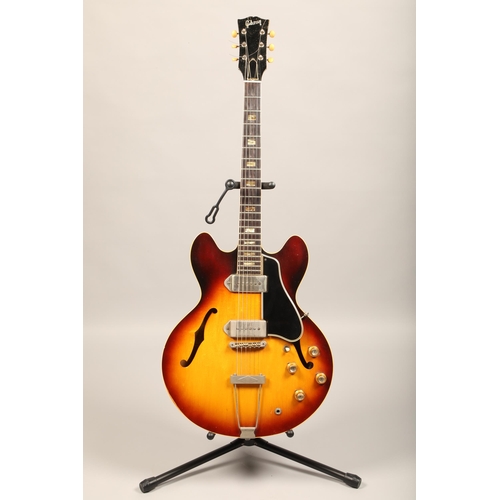 393 - Gibson ES330TD Guitar, 1964. Labelled Style ES330TD, Gibson Guitar, Number 174718 and stamped 174718... 